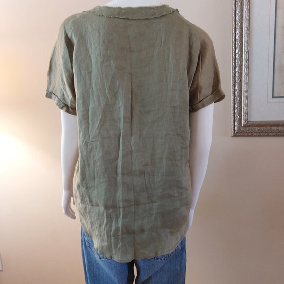 NWT Zaket & Plover 100% Linen Shirt - Picture 2 of 13